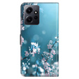 Θήκη με πτερύγιο για Xiaomi Redmi Note 12 4G, Wallet, cherry blossom, μπλε