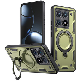 Θήκη για Xiaomi 14T, Military MagSafe, πράσινη