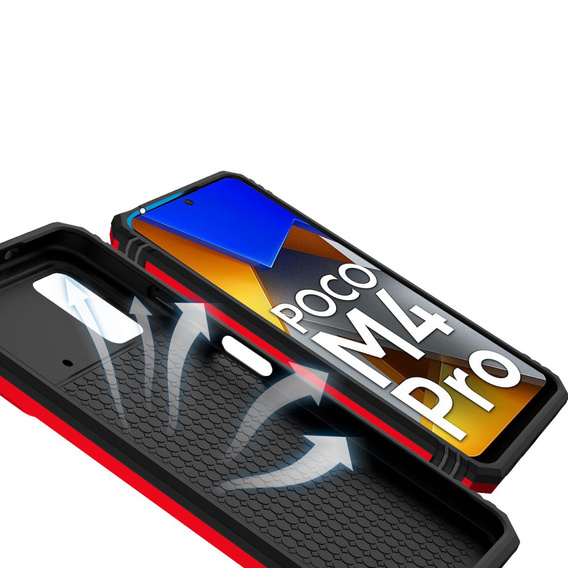 Θήκη για Xiaomi Poco M4 Pro 4G, CamShield Slide, κόκκινο