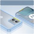 Θήκη για Motorola Moto G53 5G, Fusion Hybrid, διαφανής / μπλε