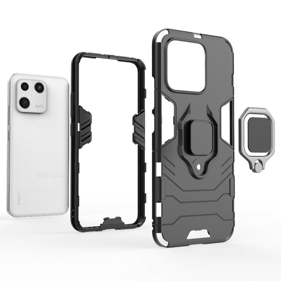 Θήκη για Xiaomi 13, Kickstand Ring, μαύρη