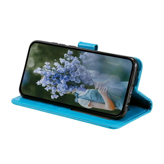 Θήκη με πτερύγιο για Xiaomi Redmi Note 13 Pro 4G / Xiaomi Redmi Note 14S / Xiaomi Poco M6 Pro 4G, Mandala, μπλε