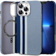 Θήκη για iPhone 13 Pro, ανθρακονήματα MagSafe, μπλε
