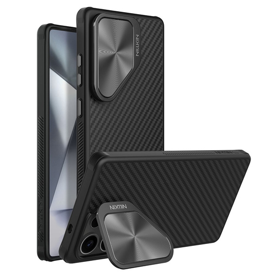 Θήκη για Samsung Galaxy S25 Ultra, θωρακισμένη Nillkin, Carboprof Case, για Magsafe, μαύρη