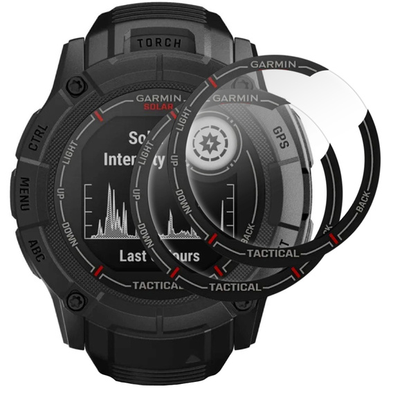 2x υβριδικό γυαλί ERBORD για Garmin Instinct 2X