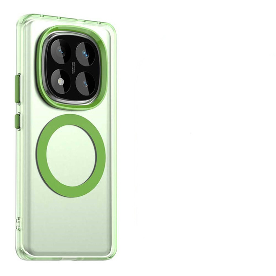 Θήκη για Xiaomi Redmi Note 14 Pro 5G / Poco X7 5G, Fusion Hybrid, για MagSafe, πράσινη