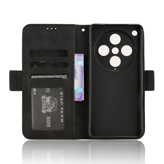 Θήκη με πτερύγιο για Oppo Find X8 Pro, Card Slot, μαύρη