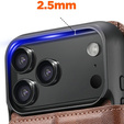 Θήκη 2 σε 1 για iPhone 17 Pro, SUTENI, για MagSafe, καφέ