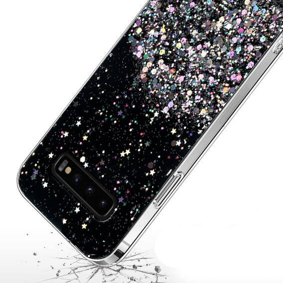 Θήκη για Samsung Galaxy S10 Plus, Glittery, μαύρη