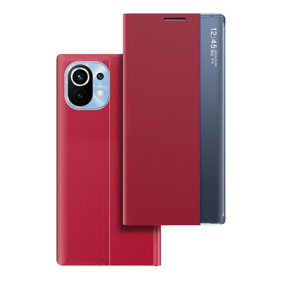 Η αναδιπλούμενη θήκη για το Xiaomi Mi 11, Side View, κόκκινη
