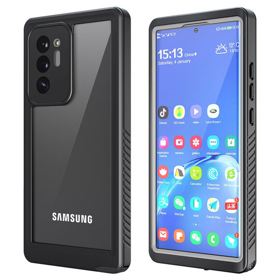 Αδιάβροχη θήκη IP68 για το Samsung Galaxy Note 20 Ultra, μαύρη
