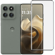 Μετριασμένο γυαλί 3D για Motorola Edge 60 Pro, μαύρο πλαίσιο
