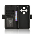 Θήκη με πτερύγιο για Oppo Find X8 Pro, Card Slot, μαύρη