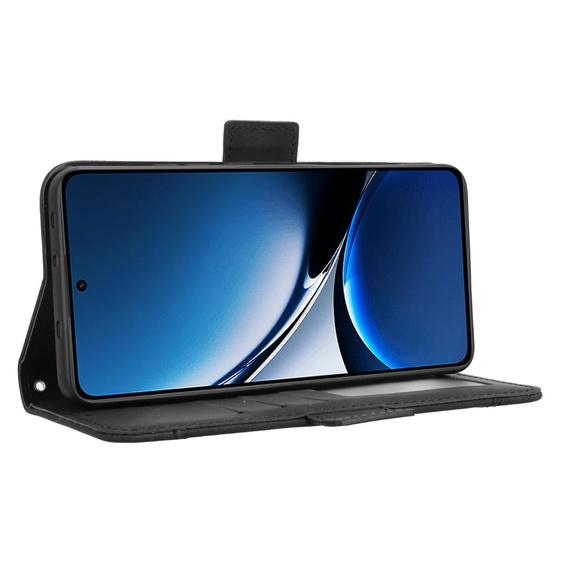 Θήκη με πτερύγιο για Xiaomi Poco X7 Pro 5G, Card Slot, μαύρη