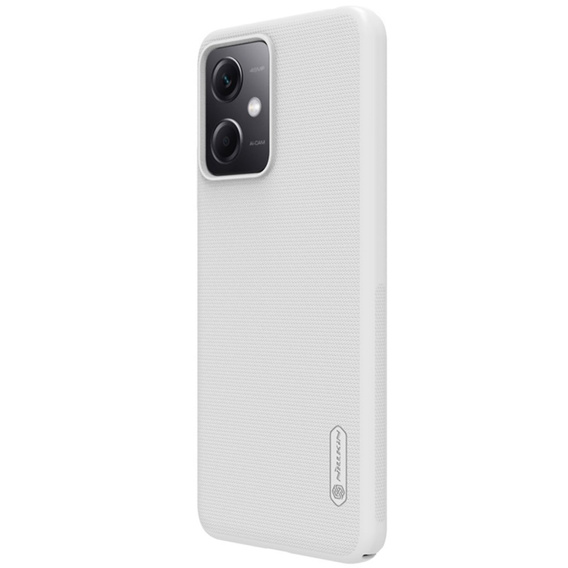 NILLKIN θήκη για Xiaomi Redmi Note 12 5G / POCO X5 5G, θήκη Super Frosted Shield, λευκή