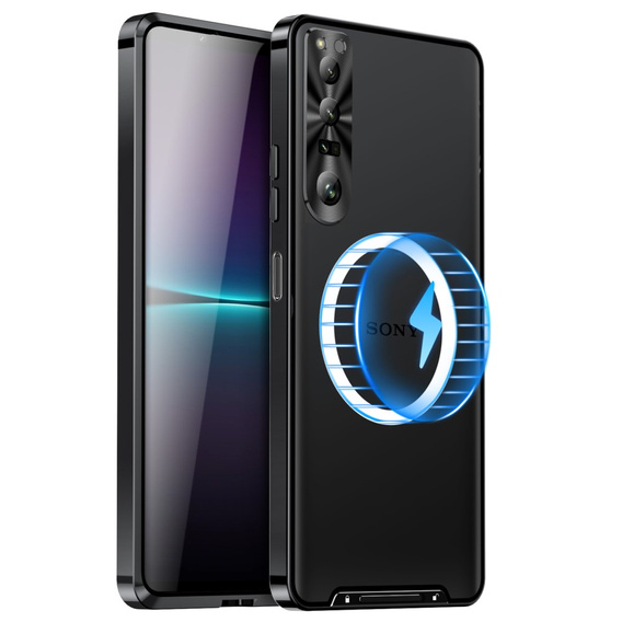θήκη προστασίας κάμερας για το Sony Xperia 1 V, CamShield MagSafe, διαφανής / μαύρη