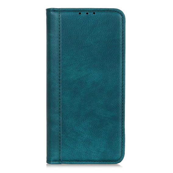 Θήκη για Samsung Galaxy S25 Ultra, Wallet Litchi Leather, πράσινη
