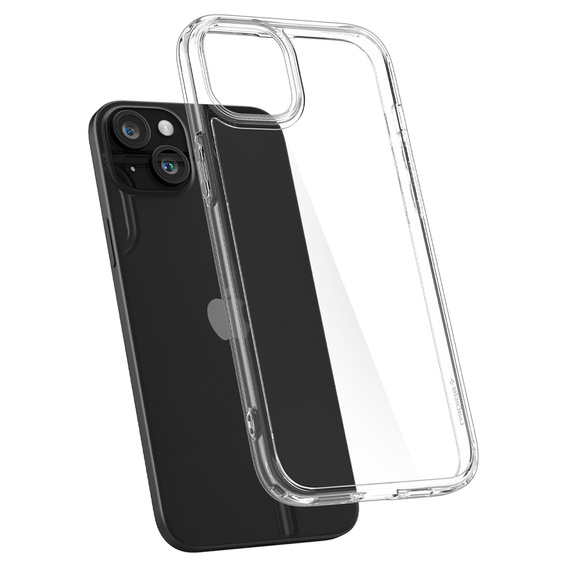 θήκη Spigen για iPhone 15, Ultra Hybrid, διαφανής + μετριασμένο γυαλί 9H