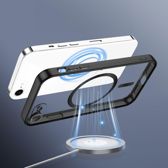 Θήκη για iPhone 7 Plus / 8 Plus, Electro MagSafe, μαύρη + Γυαλί για την οθόνη