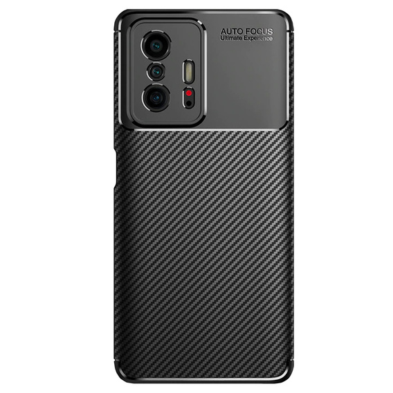 Θήκη για Xiaomi 11T / 11T Pro, Carbon Gel, μαύρη