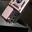 Θήκη για Samsung Galaxy S22 5G, CamShield Slide, ροζ rose gold