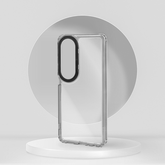 Θήκη για Oppo A60, Fusion Hybrid, διαφανής / μαύρη