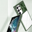 Θήκη για Samsung Galaxy S22 Ultra, Slide Camera, πράσινη