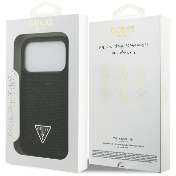 GUESS Rhinestone Triangle Logo θήκη για iPhone 17 Pro