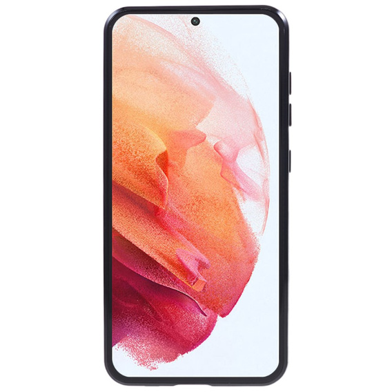Μαγνητική θήκη MagSafe Dual Glass για Samsung Galaxy S21+ Plus, μαύρη