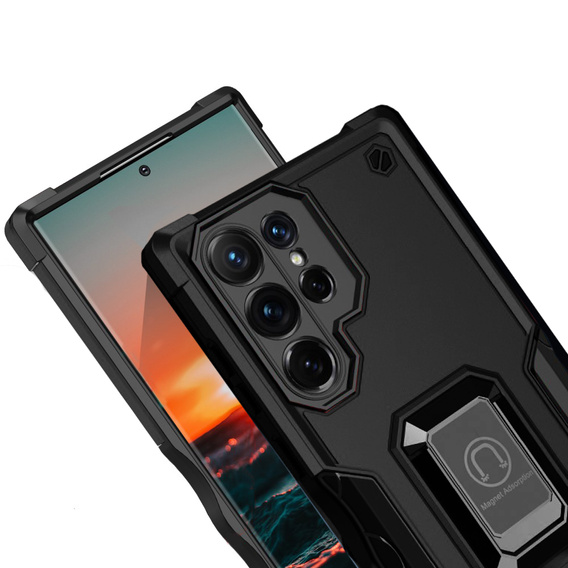 Θήκη για Samsung Galaxy S22 Ultra 5G, Dual-Layer Armor, μαύρη