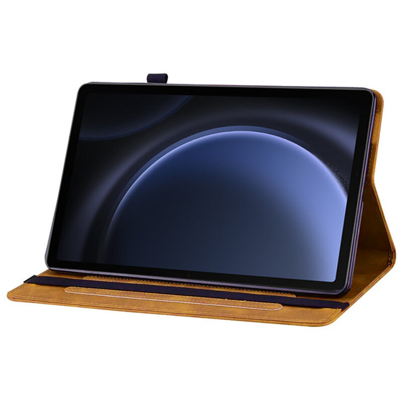 θήκη για το Samsung Galaxy Tab S10 Lite / S10 FE / S9 FE, Wallet Pen Slot, κίτρινη