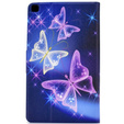 Θήκη για Samsung Galaxy Tab A7 10.4 2020 T500 T505, butterflies, μωβ