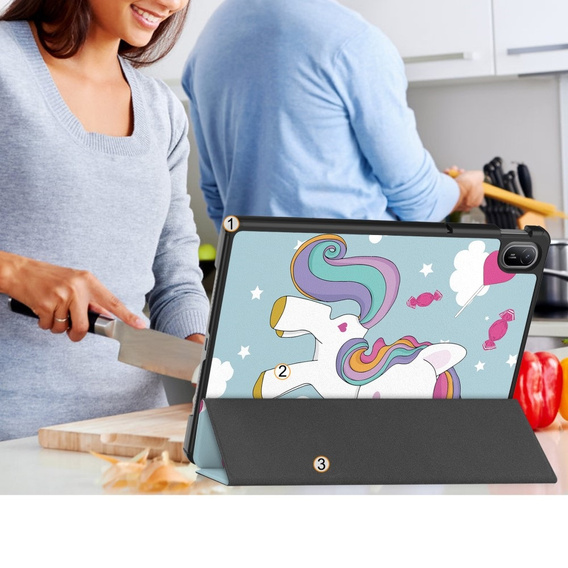 Θήκη για Huawei MatePad SE 11 2024, Smartcase, unicorn