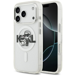 Θήκη Karl Lagerfeld IML Glitter Karl and Choupette MagSafe για iPhone 17 Pro