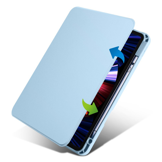 Θήκη για iPad Pro 11" 2022/2021/2020 (4/3/2 gen.), με υποδοχή γραφίδας, περιστρεφόμενη κατά 360°, μπλε