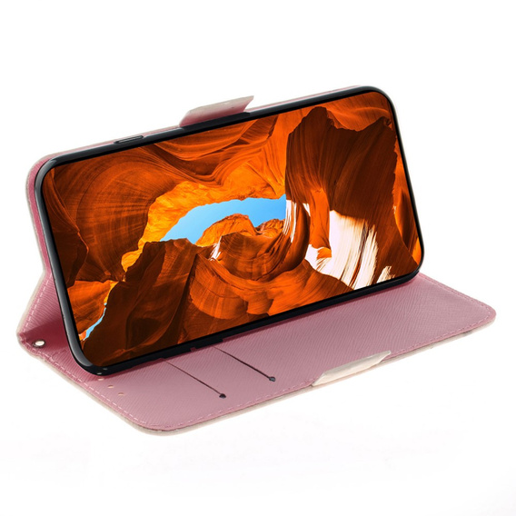 Θήκη με πτερύγιο για Xiaomi Redmi Note 13 Pro 5G, Wallet, Magnolia Flowers γκρι