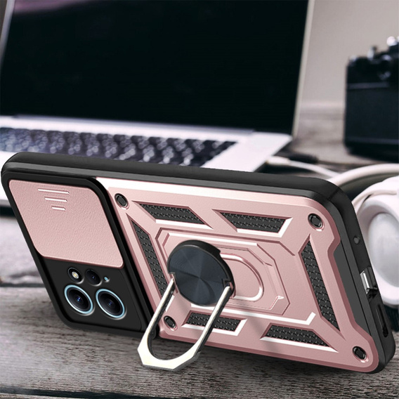 Θήκη για Xiaomi Redmi Note 12 4G, CamShield Slide, ροζ rose gold