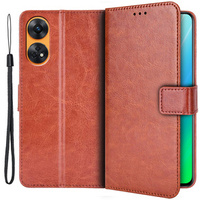 Θήκη με πτερύγιο για Oppo Reno8 T, Wallet, καφέ