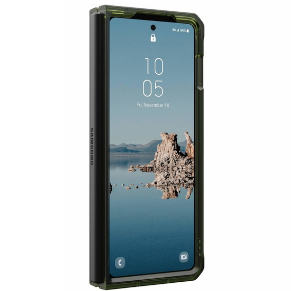 Urban Armor Gear Θήκη για Galaxy Z Fold 5 5G, Plyo MagSafe, διαφανής / πράσινη