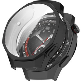 Θήκη 2σε1 με προστατευτικό οθόνης για Huawei Watch GT 5 Pro 46mm, μαύρη