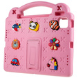 Παιδική θήκη για Apple iPad Air 11" 6 gen. 2024, Cute Patterns, με βάση, ροζ