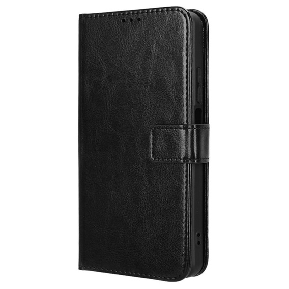 Θήκη με πτερύγιο για Realme C61, Crazy Horse Wallet, μαύρη
