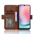 Θήκη με πτερύγιο για Samsung Galaxy A25 5G, Card Slot, καφέ