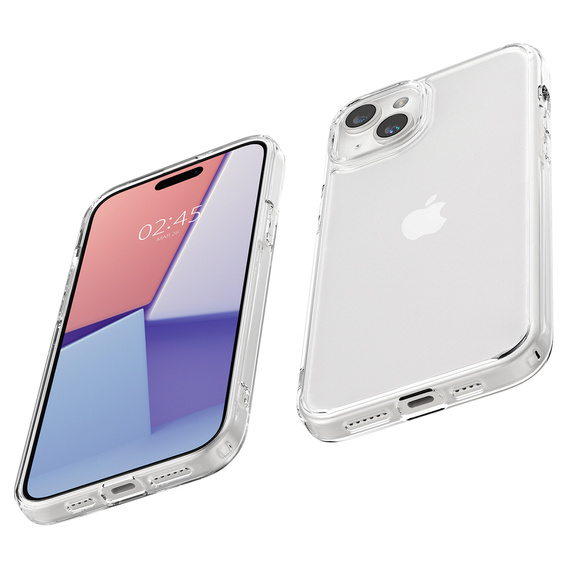 θήκη Spigen για iPhone 15, Ultra Hybrid, διαφανής + μετριασμένο γυαλί 9H