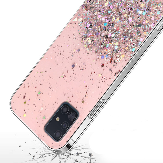 Θήκη για Samsung Galaxy A51 4G, Glittery, ροζ