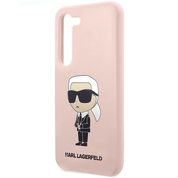 Karl Lagerfeld Θήκη για Samsung Galaxy S23+ Plus, Silicone Ikonik, ροζ