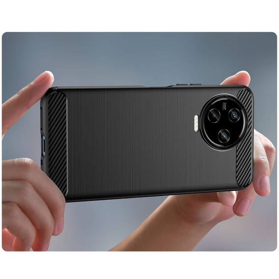 Θήκη για Infinix Note 12 2023, Carbon, μαύρη