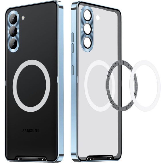θήκη προστασίας κάμερας για το Samsung Galaxy S23 FE, CamShield MagSafe, διαφανής / μπλε