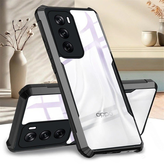 Θήκη για Oppo Reno 12, AntiDrop Hybrid, μαύρη