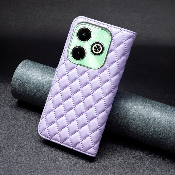 Θήκη με πτερύγιο για Infinix Hot 40i, Wallet, BINFEN COLOR, μωβ